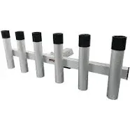 Extreme Max 3005.4275 Aluminum Pivoting Fishing Rod Holder for 2" Hitch Receivers - 6-Rod Capacity