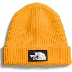 NWT The North Face Kids&#x27; Box Logo Summit Gold Cuffed Winter Hat Beanie