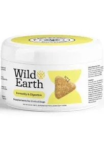 Wild Earth Immunity & Digestion Soft Chews Vegan Dog Supplements -