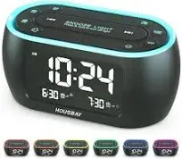 Housbay Glow Small Alarm Clock Radio