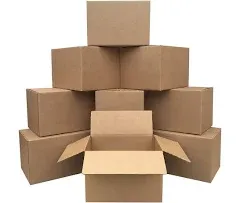 Amazon Basics Cardboard Moving Boxes, Small and Medium, 15 Assorted, Brown 