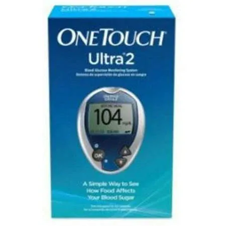 Blood Glucose Meter OneTouch Ultra 2 5 Second Results Stores Up to 500 Results No Coding Required (Ea/1)