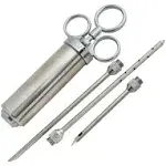 Heavy Duty Meat Turkey Flavor Injector Stainless Steel - 2 oz Seasoning Injector - Marinade Injector