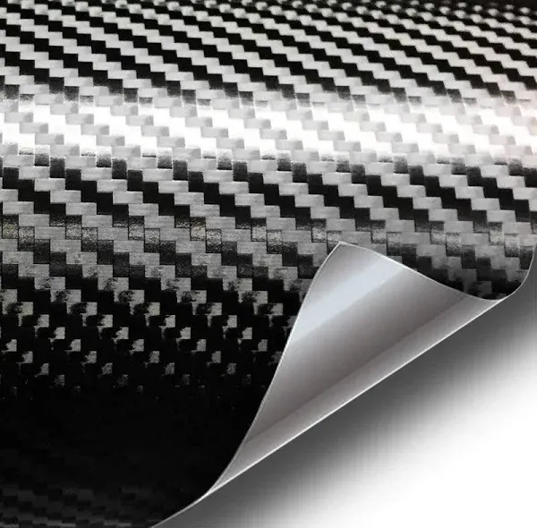 VViViD+ Premium Black Carbon Fiber Vinyl Wrap Film (100ft x 5ft)