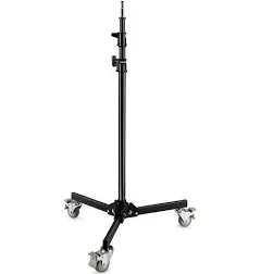 PROAIM 8.6ft Heavy Duty Folding Wheel Base Light Stand. 5/8” Baby Pin Mounting for Light & Photography Gear. Payload up to 13.06kg/30lb. for Photographers, Studios, Live Events (TP-FWBS-01)