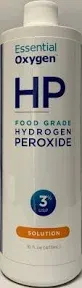 Essential Oxygen Food Grade Hydrogen Peroxide, Natural Cleaner, 3%, 16 Ounce