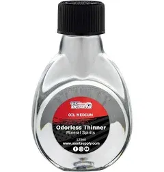 U.S. Art Supply Odorless Mineral Spirits Thinner, 125ml