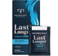 Promescent Delay Wipes Sexual Enhancer for Men to Last Longer in Bed, Extended Climax Control with Benzocaine for Male Genital Desensitizing - Increase Duration, Performance, and Stamina,15 Count