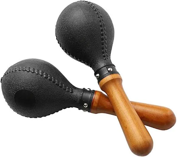 Percussion Maracas Pair of Shakers Rattles Sand Hammer Percussion Instrument ...