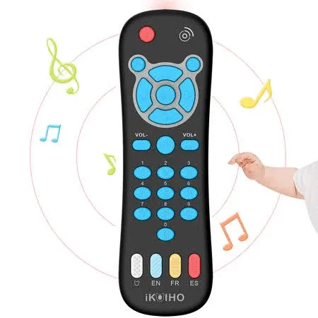 Baby Remote Control Toy for 1 Year Old Boys Girls Gifts Realistic Toddler TV Remote Toy with Music and Light Early Education Learning Toy Remote Kid Infant Baby Toys for 6 to 12 Months 12 to 18 Months