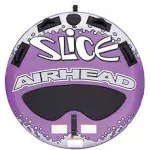 Airhead Slice | 1-2 Rider Towable Tube for Boating, Purple and Black (AHSL-4W)