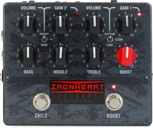 Laney	Ironheart Foundry Loudpedal 2-Channel 60-Watt Guitar Amp Pedal | Reverb