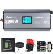 Giandel 2000W Pure Sine Wave Power Inverter DC 12V to AC 120V 12V-110-120V-CAN