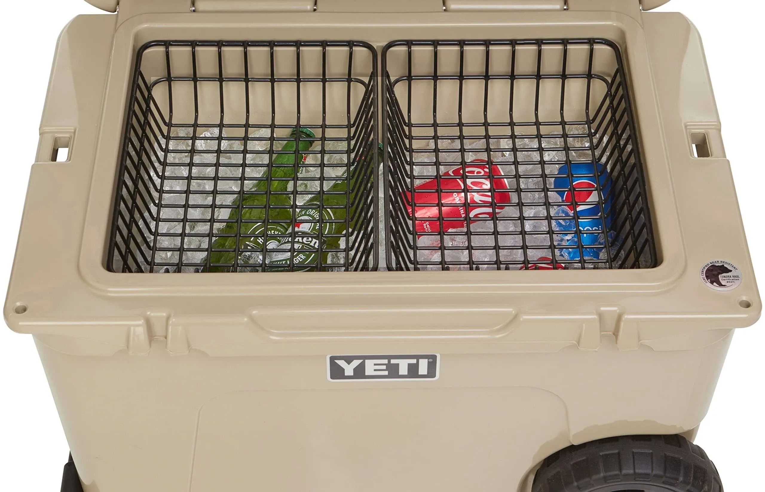 2-Pack Cooler Basket for Yeti Tundra Haul, Double Cooler Rack for Double Storage, Dry-Goods Basket for Yeti Wheeled Coolers (Cooler Not Included)