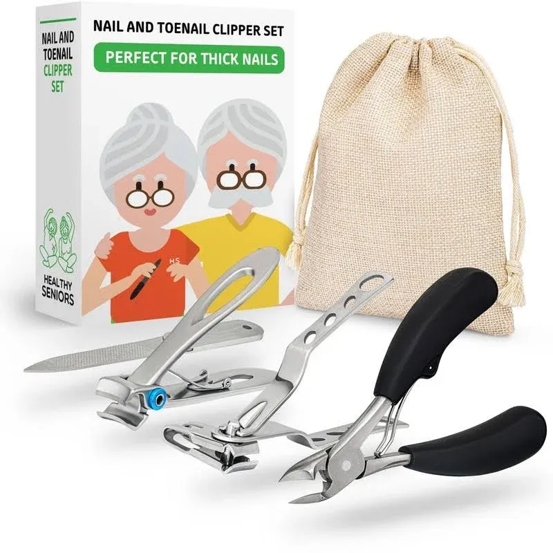 Healthy Seniors Complete Nail and Toenail Clipper Set