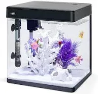 JumblPets Premium Fish Aquarium Kit, Complete Glass Fish Tank Kit w/LED Lighting &amp; More (12 Gallon)