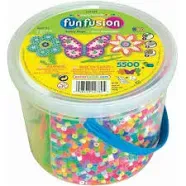 Perler 5500-Piece Fun Fusion Fuse Sunny Days Bead Bucket