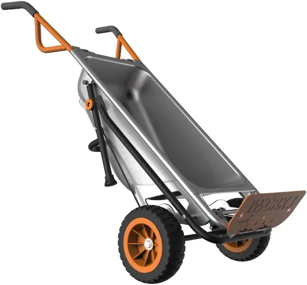 WORX WG050 Aerocart 8-in-1 Yard Cart/Wheelbarrow/Dolly & WA0232 Aerocart Wheelbarrow Firewood Carrier