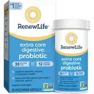 Renew Life Extra Care Digestive Probiotic Capsules