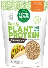 Plant Basics Hearty Plant Protein Unflavored Strips