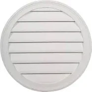 Ekena Millwork 24"H x 24"W Round Gable Vent Louver