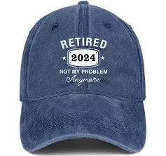 Retirement Gifts for Men Women Retired Hat Gift Ideas Embroidered Baseball Cap