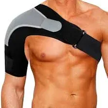 Shoulder Stability Brace Adjustable Shoulder Support with Pressure Pad, Light Breathable Neoprene Rotator Cuff Shoulder Support for Sport, Dislocated AC Joint, Labrum Tear, Shoulder Pain