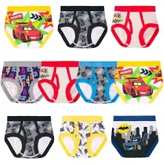 DC Comics Boys' Exclusive Batwheels 100% Cotton Briefs with Batmobile, Redbird & Battruck, 2/3t & 4t