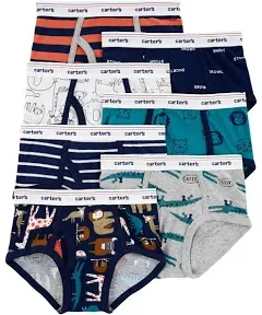 Carter's Boys 7-Pack Cotton Blend Briefs Underwear