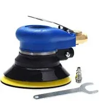 5 inch Pneumatic Orbital Sander, Daul Action Air Sander with Hook and Loop Sanding Pad for Woodworking, Autobody Work