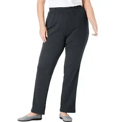 Woman Within Women's Plus Size Straight Leg Pant