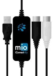 Mio 1-In 1-Out USB to MIDI Interface for Mac and PC