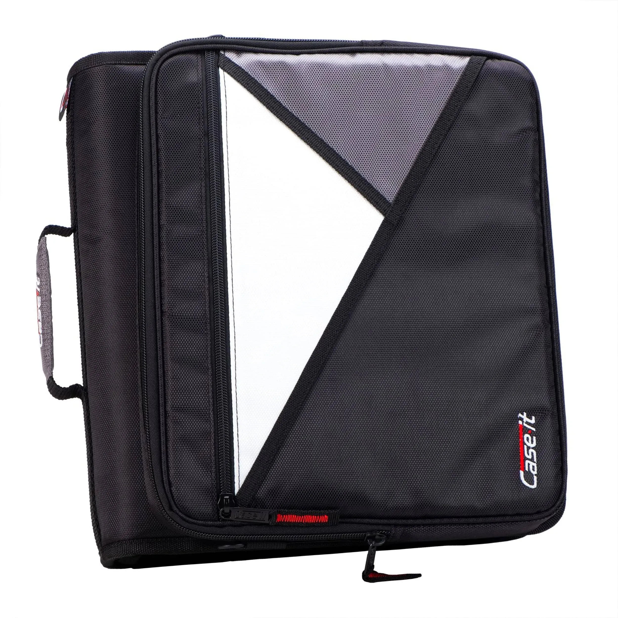 Case-it The Universal 2.0 Zipper Binder -1.5 inch O-Ring - Removable Padded Pocket Holds Up to 13" Laptop/Tablet - Multiple Pockets - 325 Page