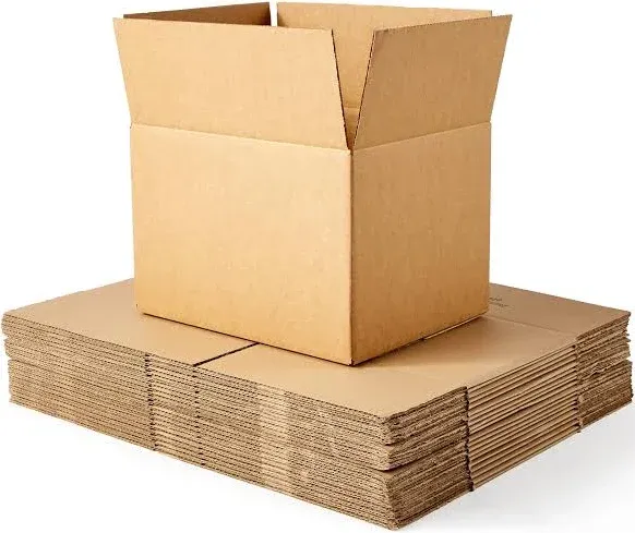 BOX USA Moving Boxes Medium 18&#034;L X 14&#034;W X 12&#034;H 10-Pack | Corrugated Cardboard Bo