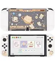 GeekShare Space Cat Protective Case for Swtich OLED