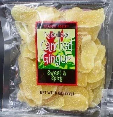 Trader Joe's Crystallized Candied Ginger Sweet & Spicy 8 Oz (Pack of 3)