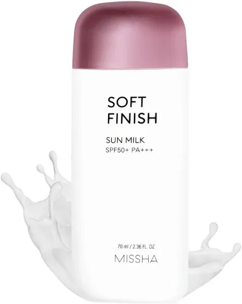 MISSHA - All-Around Safe Block Soft Finish Sun Milk SPF50+ PA+++ - 70ml X MISSHA - Glow Skin Balm - 50ml