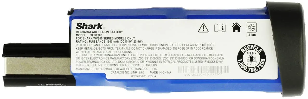 Shark Lithium-Ion Battery WANDVAC WV201 WV200 WV205 WV220 OEM-Refurbished