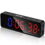 Portable Gym Timer, Fitness Timer Clock with Built-in Powerful Magnet, Large LED