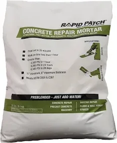 Concrete Repair Mortar - Patch & Repair, Great for Sidewalks, Driveways, & Curbs, Fast-Setting, Exterior (20 Pound, 1)