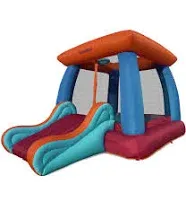 Sportspower My First Bounce House with Slide and Hoop