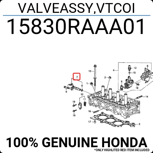 Honda 15830-RAA-A01