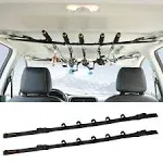 Roylvan 2 Pack Vehicle Fishing Rod Holder for Car, Fishing Pole Car Rack 5 Rods Capacity, Adjustable 30 to 54 Inches Horizontal Car Roof Fishing Pole