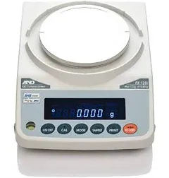 A&amp;D FX-120i Precision Lab Balance, Compact Scale 120g x 0.001g (1 mg), NON-NTEP