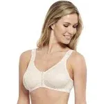 Carole Martin Wirefree Front Closure Bra for Women with Adjustable Straps