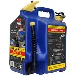 Surecan Sur5sfk2 5 Gal Blue Hdpe Type Ii Safety Kerosene Can Kerosene