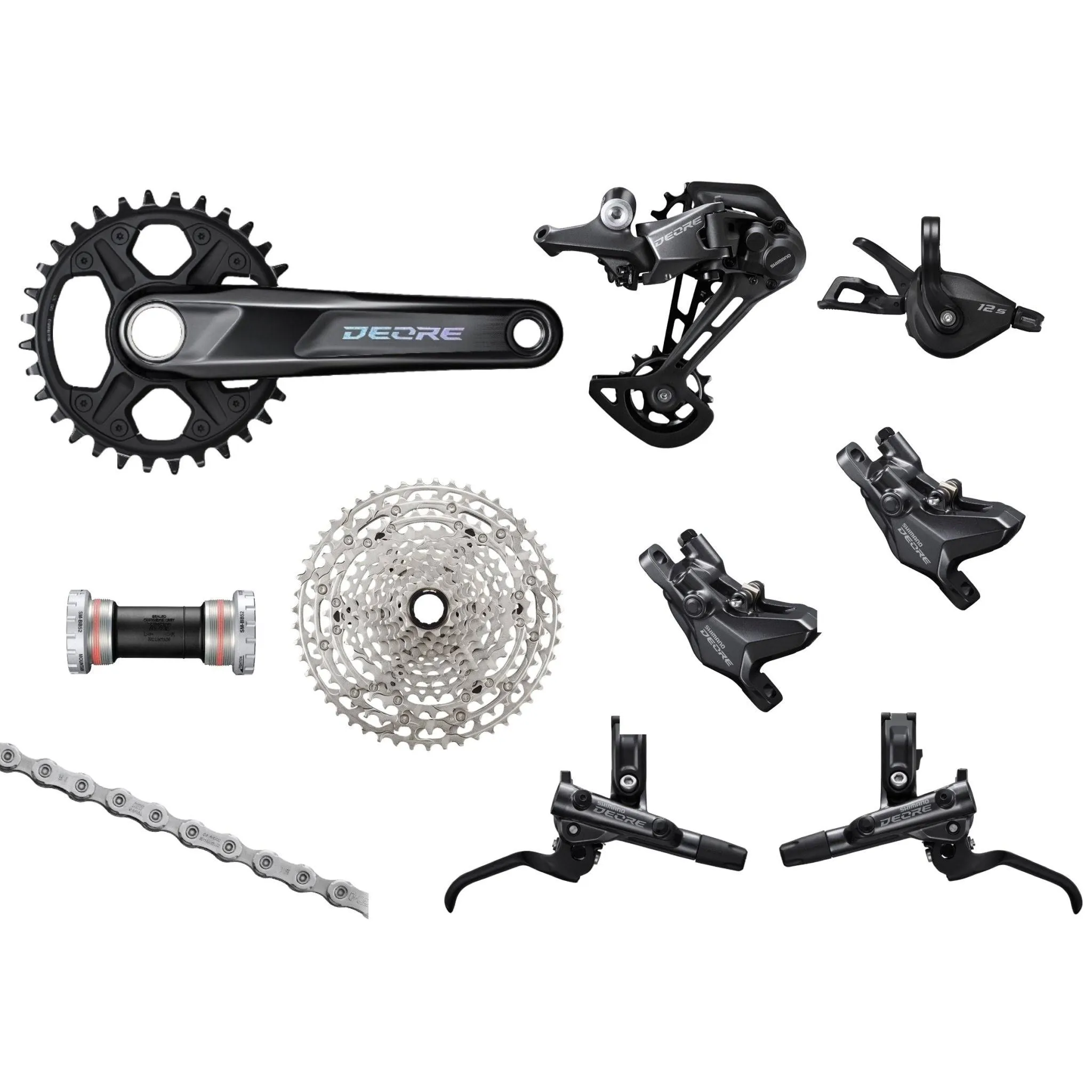 Shimano Deore RD-M6100 Rear Derailleur (Black) (12 Speed) (Long Cage) (SGS) (Shadow Plus)