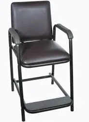 Drive Medical 17100-BV High Hip Chair with Padded Seat - Black