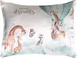 Toddler Pillowcase 100% Silk - Kids Pillow Cover 13x18 (White and Pastels)