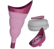 TRIPTIPS Pee Conch Foldable Female Urinal Device Portable Urinal for Women Pee Funnel for Women Travel, She Pee Cup for Women Stand to Pee Womens Urinal Funnel with Tube Case